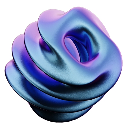 Curl Abstract Shape  3D Icon