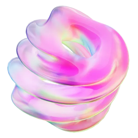 Curl Abstract Shape  3D Icon