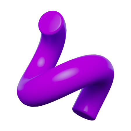 Curl Line  3D Icon