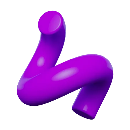 Curl Line  3D Icon