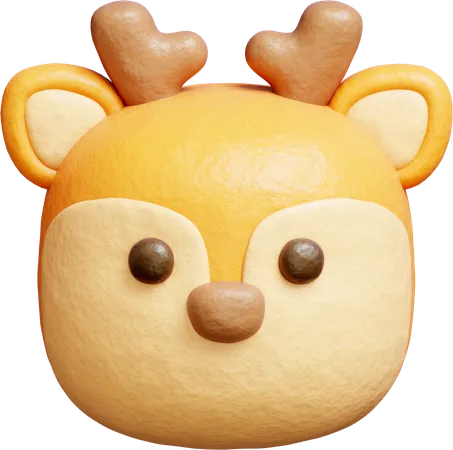 Cute Deer  3D Icon