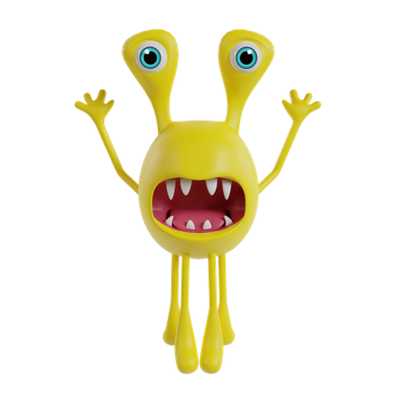 Cute Monster  3D Icon