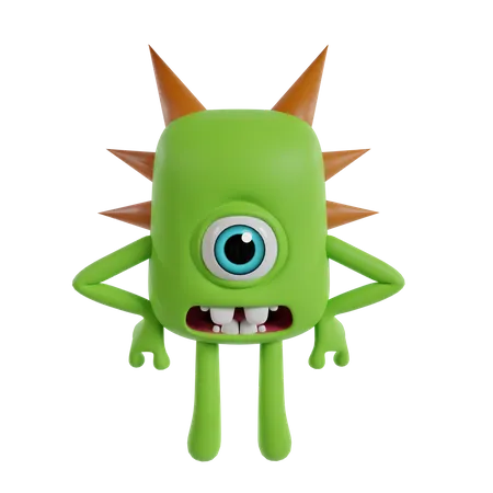 Cute Monster  3D Icon