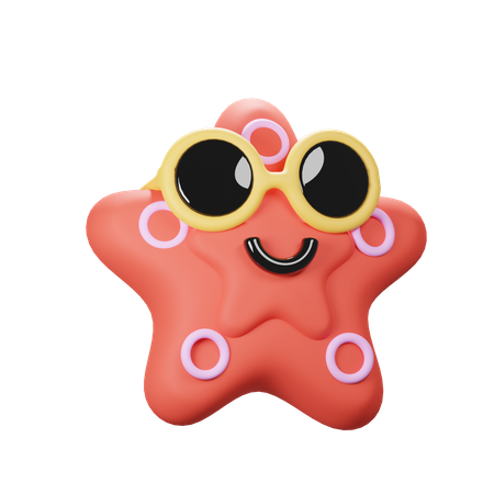 Cute Starfish  3D Icon