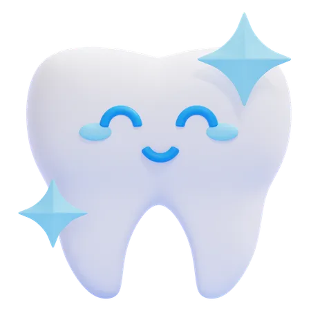 Cute Teeth  3D Icon