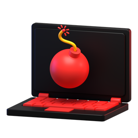 Cyber Attacke  3D Icon