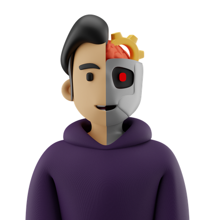 Cyborg  3D Icon