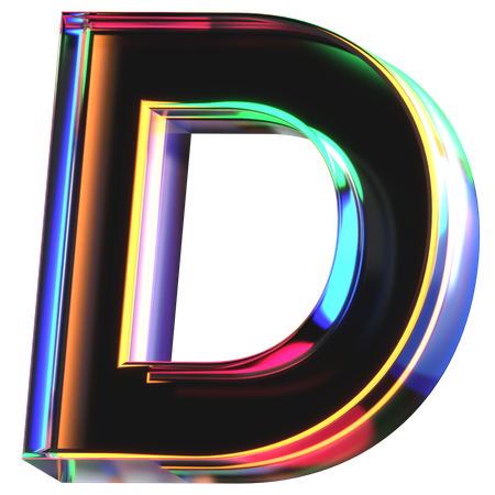 Letra d  3D Icon