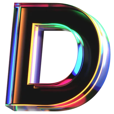 Letra d  3D Icon