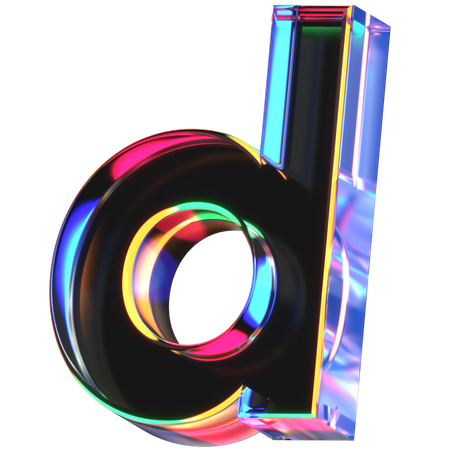 Letra d  3D Icon