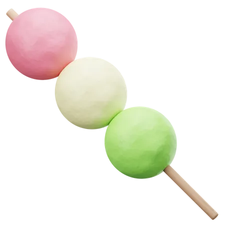 Dango  3D Illustration