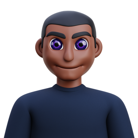 Dark kid  3D Icon