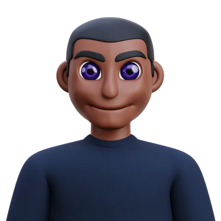 Dark kid  3D Icon