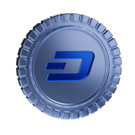 Dash Coin  3D Illustration