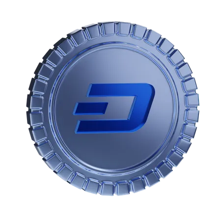 Dash Coin  3D Illustration