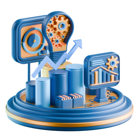 Data Analysis & Strategy  3D Icon