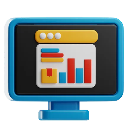 Data Analytics  3D Icon