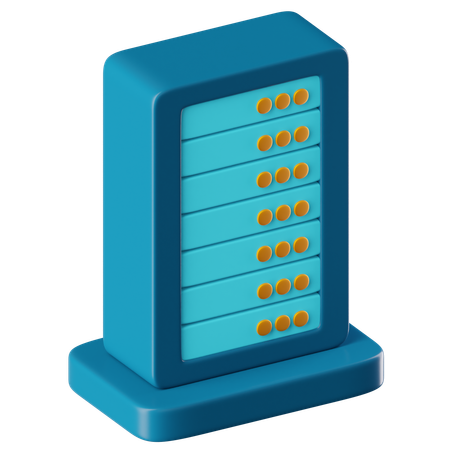 Data Center  3D Icon