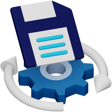 Data Error Recovery  3D Icon