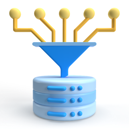 Data Flow  3D Icon