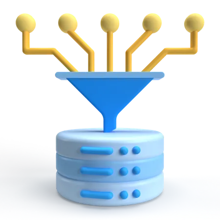 Data Flow  3D Icon