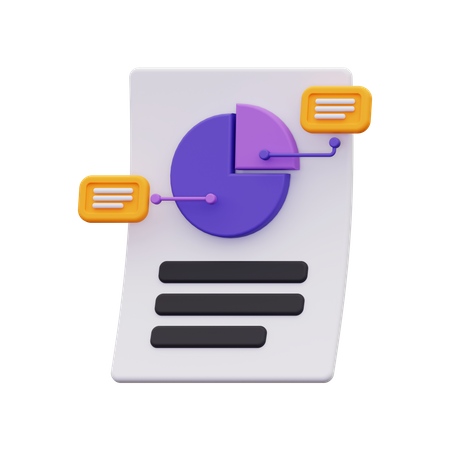 Data Report  3D Icon