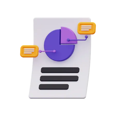 Data Report  3D Icon