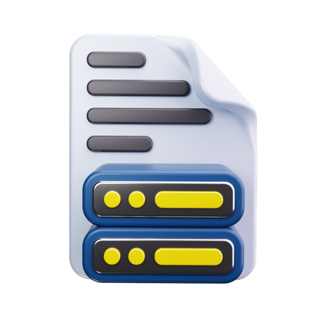 Database File  3D Icon