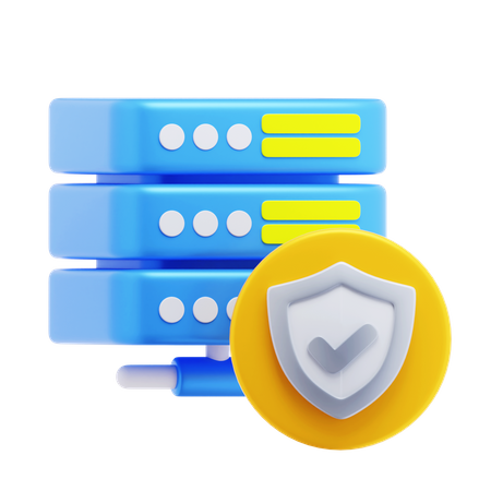 Database Security  3D Icon