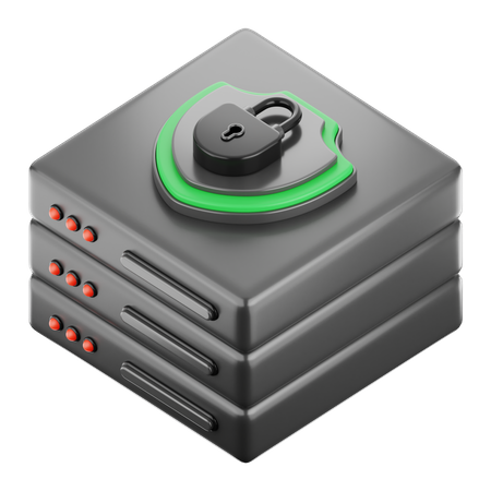 Database Security  3D Icon