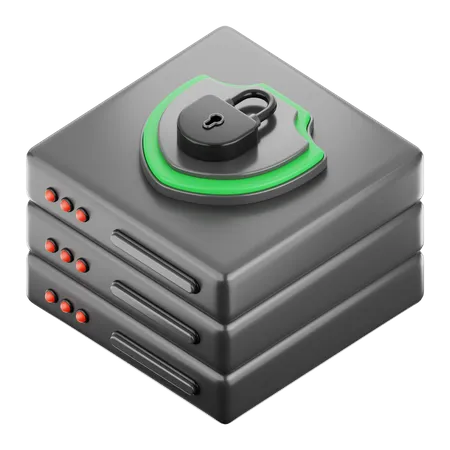 Database Security  3D Icon