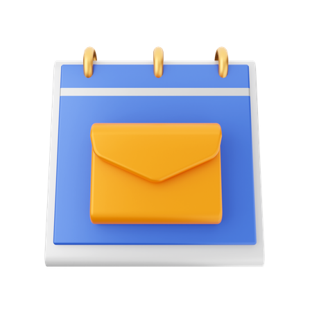 Date du courrier  3D Icon