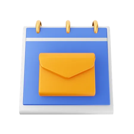 Date du courrier  3D Icon