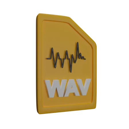 Datei wav  3D Icon