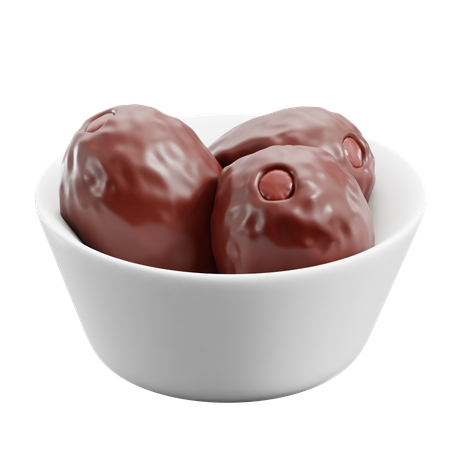 Dates Bowl  3D Icon