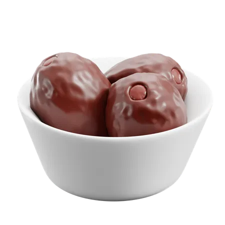 Dates Bowl  3D Icon