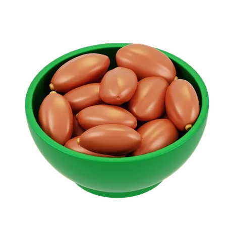 Dates Bowl  3D Icon