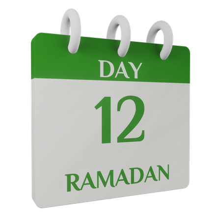 Day 12 Ramadan  3D Illustration