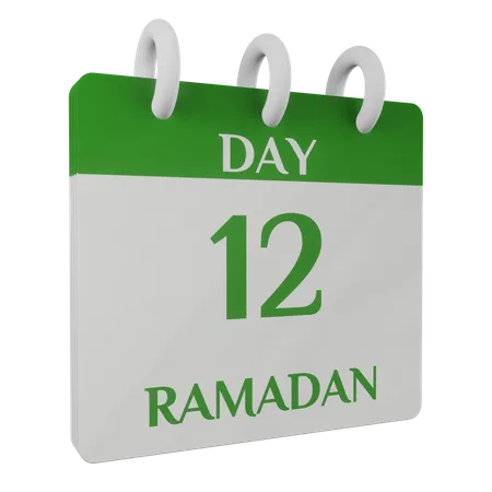 Day 12 Ramadan  3D Illustration