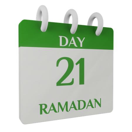 Day 21 Ramadan  3D Illustration