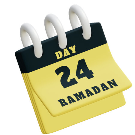 Day 24 Ramadan calendar  3D Illustration