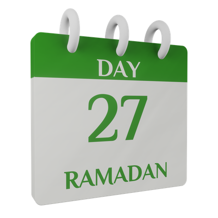 Day 27 Ramadan  3D Illustration