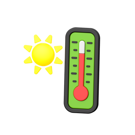 Day Temperature  3D Icon