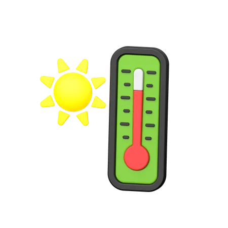 Day Temperature  3D Icon