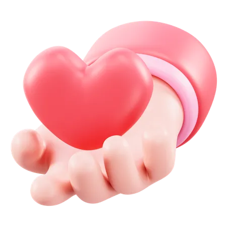 Dar amor  3D Icon