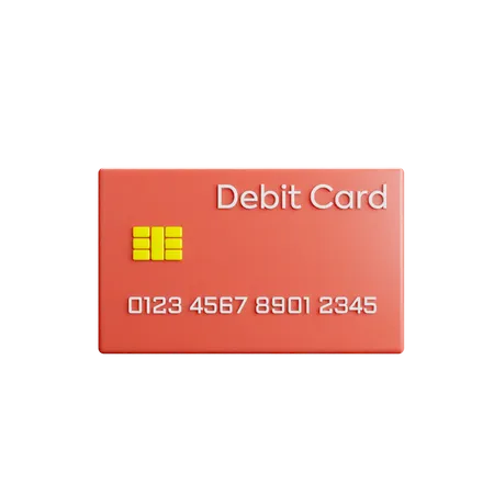 Debit Card  3D Illustration