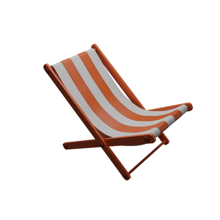 Deckchair  3D Icon