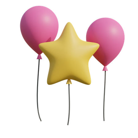 Decoration Balloon  3D Illustration