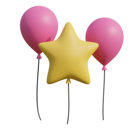 Decoration Balloon  3D Illustration