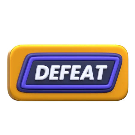 Defeat  3D Icon